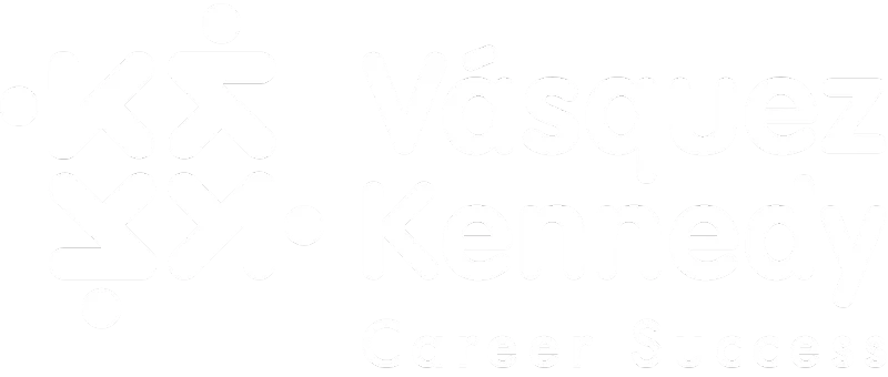 Logo negativo de Vásquez Kennedy consultora de desarrollo de carrera y outplacement